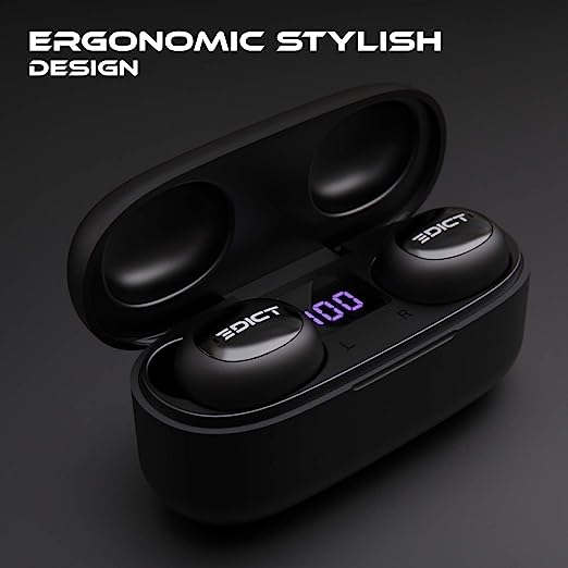 EDICT ETWS01 Bluetooth Truly Wireless in Ear Earbuds with Mic (Black) EDICT ETWS01 Bluetooth Truly Wireless in Ear Earbuds with Mic (Black)